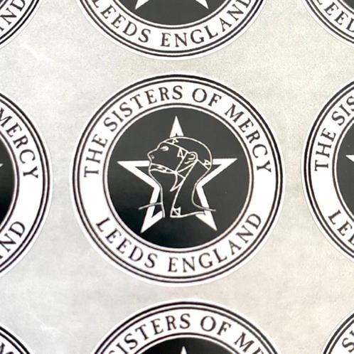 The Sisters of Mercy stickers - 10 stuks, Hobby en Vrije tijd, Stickers en Plaatjes, Nieuw, Meerdere stickers, Ophalen of Verzenden