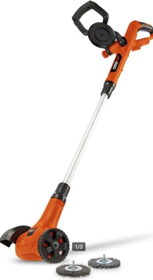 Onkruidborstel Powerplus + batterij 20V + snellader, Tuin en Terras, Grastrimmers, Zo goed als nieuw, Accu, Ophalen