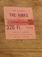 Ticket van The Kinks, Tickets en Kaartjes, Concerten | Rock en Metal, Eén persoon, Oktober, Rock of Poprock