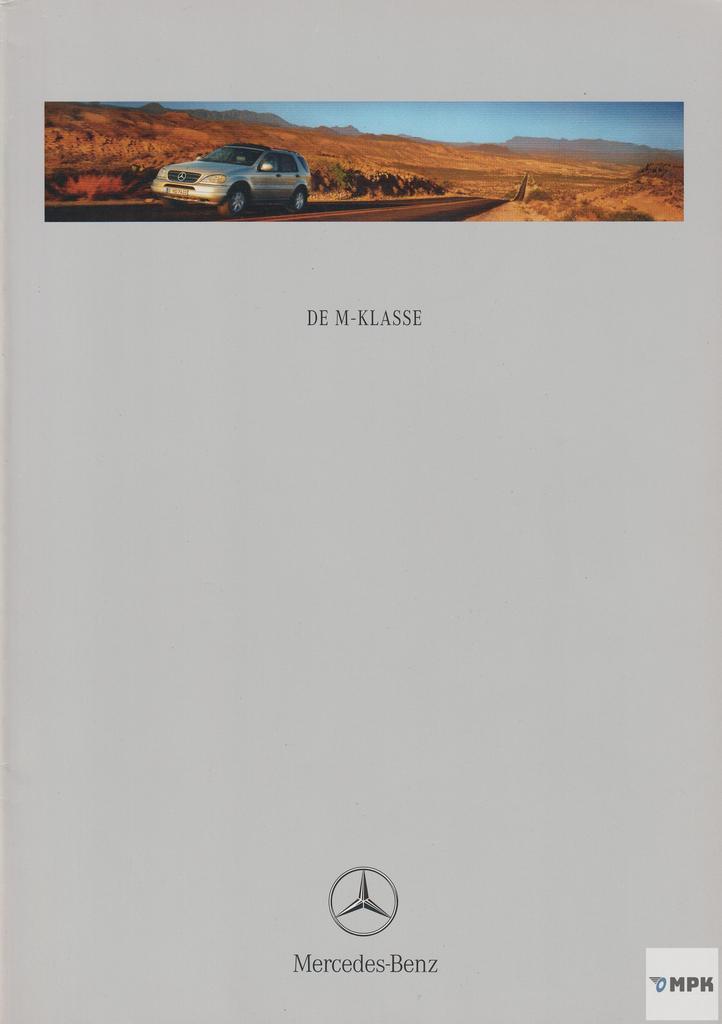 Mercedes-Benz M-Klasse 2000 Brochure Nederlands, Boeken, Auto's | Folders en Tijdschriften, Gelezen, Ophalen of Verzenden