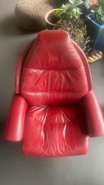 Fauteuil Stressless Ekornes en cuir rouge avec repose-pieds, Maison & Meubles, Fauteuils, Enlèvement ou Envoi