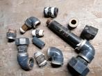 Lot PVC / tyleen koppelingen en bochten, Doe-het-zelf en Bouw, Buizen en Afvoer, Ophalen, PVC, Bochten