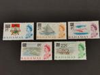 Bahamas 1966 - vogels, flamingo, kanon - met opdruk *, Ophalen of Verzenden, Postfris, Noord-Amerika