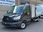 Ford Transit 2.2 TDCi L3 Plateau Airco Faible Km benne, Testrit aan huis, Euro 6, Zwart, Grijs