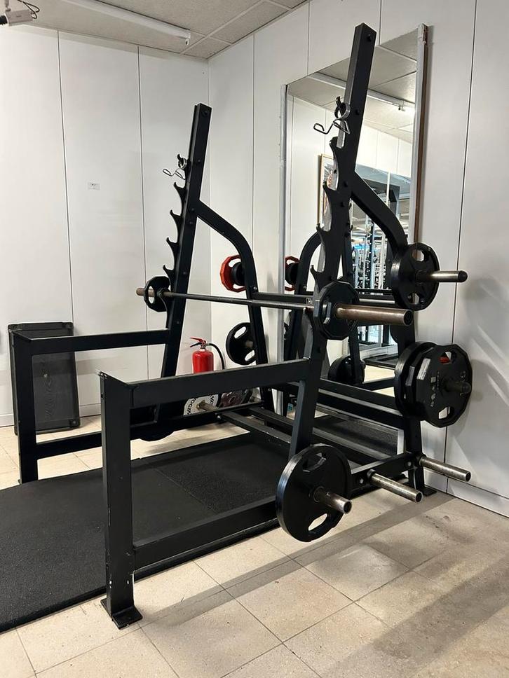 HAMMER STRENGHT SQUAT RACK LIFE FITNESS, Sport en Fitness, Fitnessmaterialen, Ophalen of Verzenden