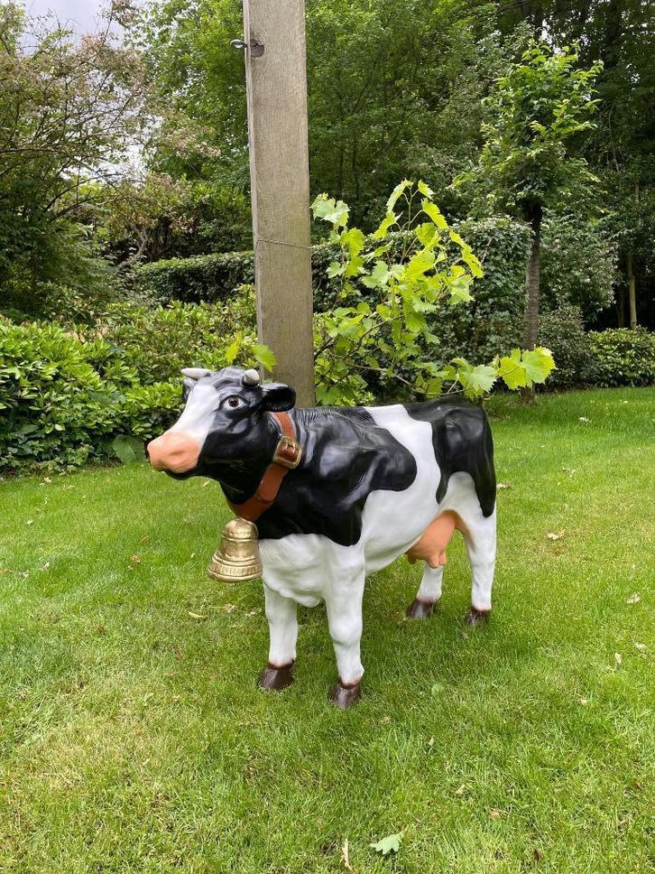 (Tuin)Beeld Koe, kalf, boerderij, tuin, Boerderij, 100cm, Tuin en Terras, Tuinbeelden, Nieuw, Dierenbeeld, Kunststof, Ophalen