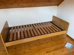 Volledige houten slaapkamer: bed, kleerkast en nachtkastje, Ophalen, Gebruikt, 45 tot 65 cm, 70 cm of meer