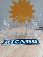 Ricard glazen met transparante letters 17 CL en karaf, Ophalen of Verzenden, Nieuw, Waterglas