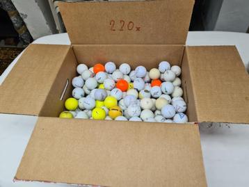 220 gebruikte golfballen (mix)	 