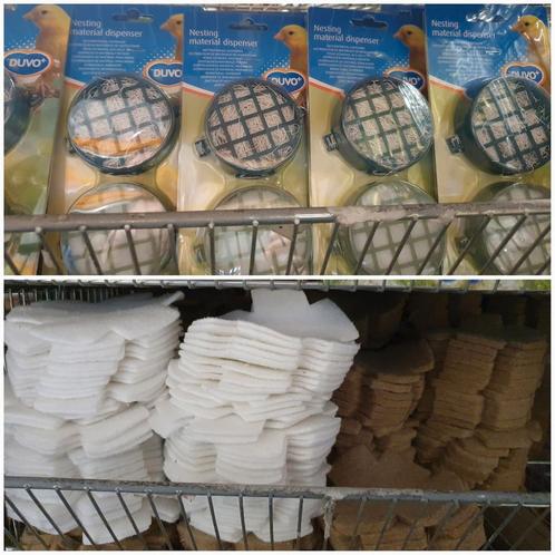 Inleg Nest Vlas ( extra dik, bruin ) - Moldes Ave, Dieren en Toebehoren, Vogels | Hokken en Kooien, Nieuw, Ophalen of Verzenden