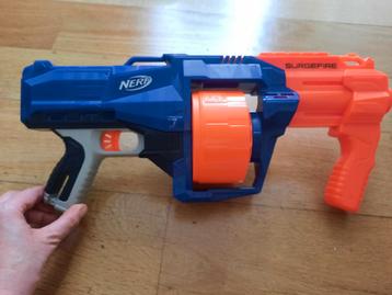 Nerf Surgefire en Nerf Rukkus ICS-8 speelgeweer, Enlèvement