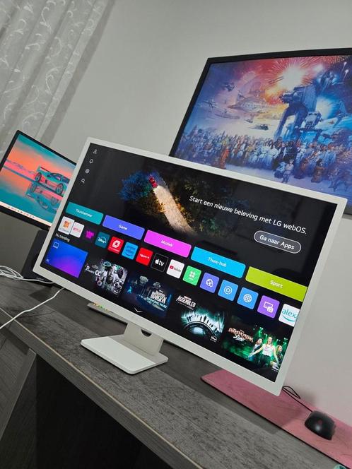 LG | MyView 31,5'' Full HD Smart Monitor met webOS 32SR50F-W, Computers en Software, Monitoren, Zo goed als nieuw, Gaming, HD