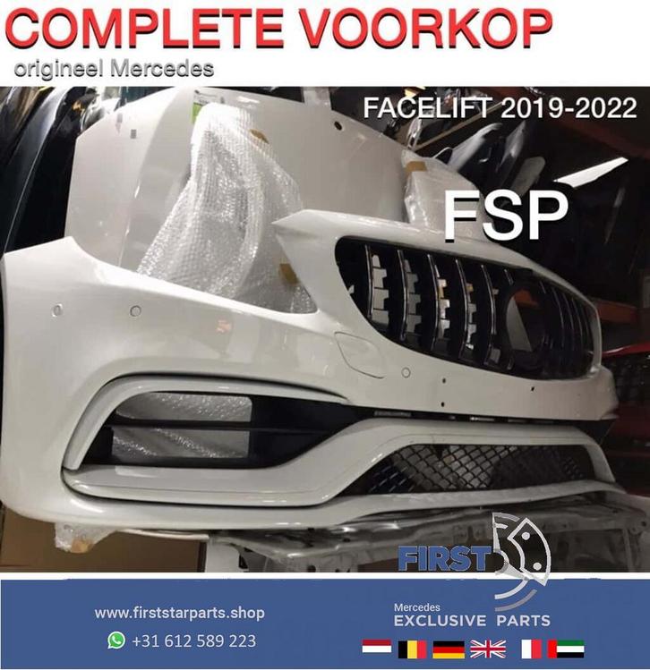 A205 C205 C63 AMG FACELIFT VOORKOP COMPLEET Mercedes C Klass, Auto-onderdelen, Carrosserie, Bumper, Mercedes-Benz, Voor, Gebruikt