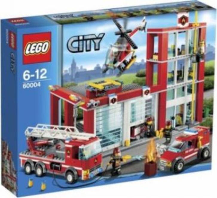 Lego 60004 Brandweerkazerne SPLINTERNIEUW Elders tot 300€ !!, Kinderen en Baby's, Speelgoed | Duplo en Lego, Nieuw, Lego, Complete set