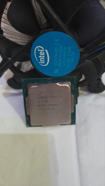 Intel Core i3-7100 + Ventilateur Intel d'origine, LGA 1151, Enlèvement ou Envoi, Comme neuf, 3 à 4 Ghz