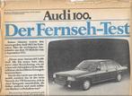 AUDI 100 "Fernsehtest" 1976, Audi, Gelezen, Ophalen of Verzenden