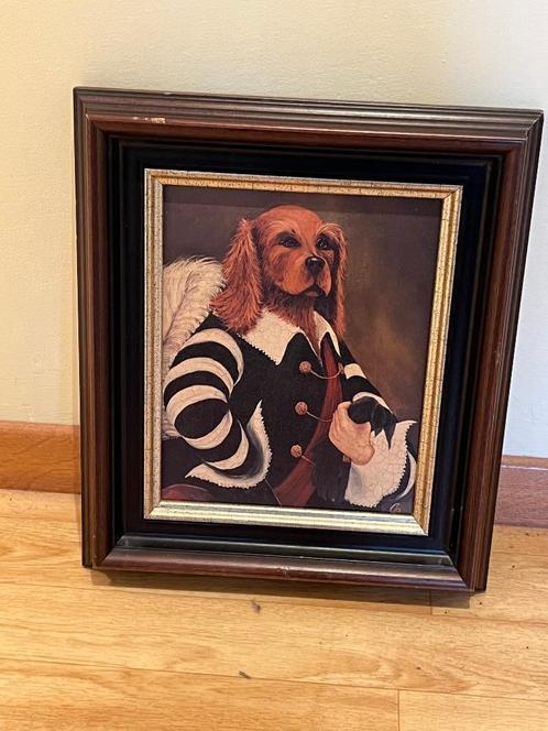 schilderij hond, Antiek en Kunst, Kunst | Schilderijen | Klassiek, Ophalen of Verzenden