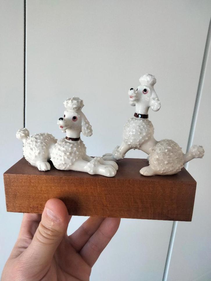 Curiosa poedel beeldjes Tarcisio Tosin Italy keramiek, Antiek en Kunst, Curiosa en Brocante, Ophalen of Verzenden