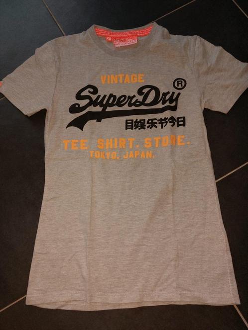 Grijs T-shirt - Super Dry - maat XS, Kleding | Heren, T-shirts, Zo goed als nieuw, Maat 46 (S) of kleiner, Grijs, Ophalen