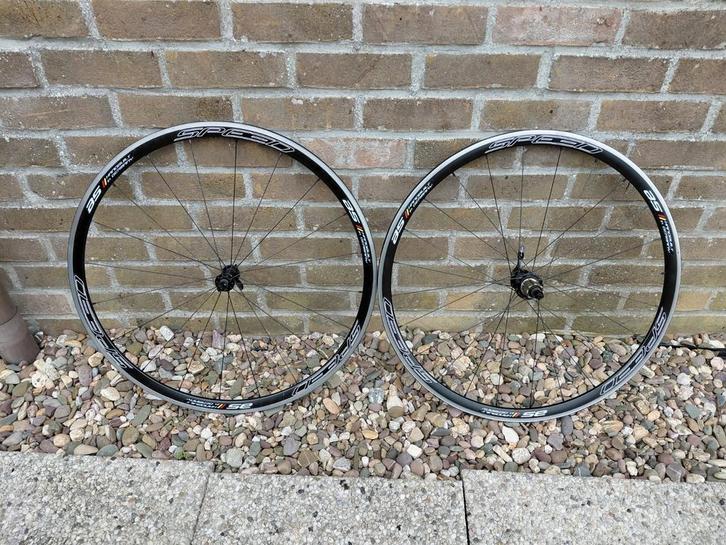 Speed AS licht aluminium wielset, 30 mm hoog, géén 1000 km., Fietsen en Brommers, Fietsonderdelen, Zo goed als nieuw, Racefiets