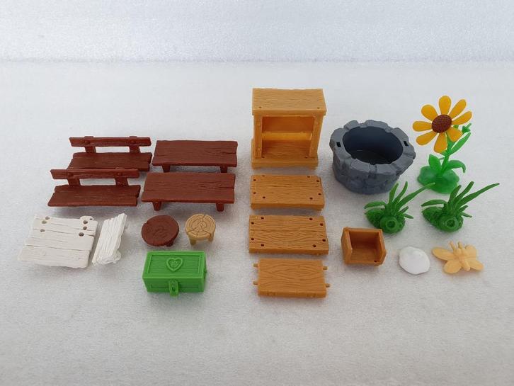 Lot Smurfen attributen en onderdelen (Schleich), Verzamelen, Smurfen, Gebruikt, Huisje of Attribuut, Overige Smurfen, Ophalen of Verzenden