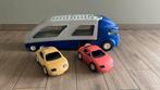Little Tikes vrachtwagen + 2 auto’s, Kinderen en Baby's, Speelgoed |Speelgoedvoertuigen, Ophalen, Zo goed als nieuw