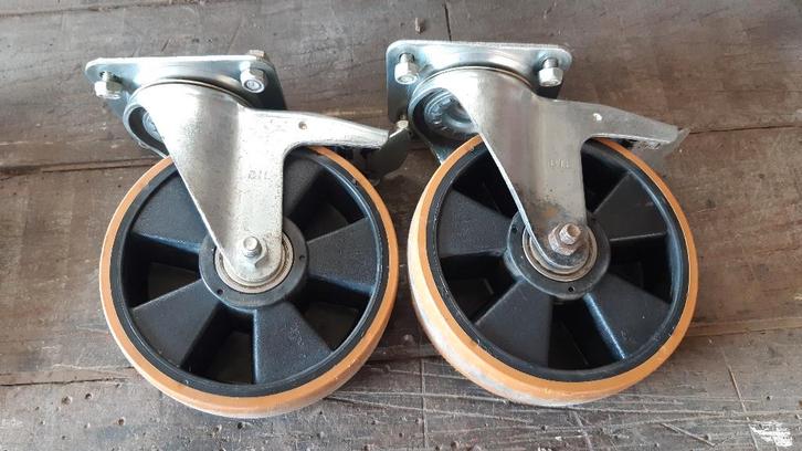 zware transportkar wielen, Doe-het-zelf en Bouw, Transportwagens, Gebruikt, Transportkar, Ophalen of Verzenden