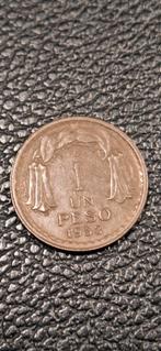 2#     Chili 1 peso 1953      short top 5, Enlèvement ou Envoi