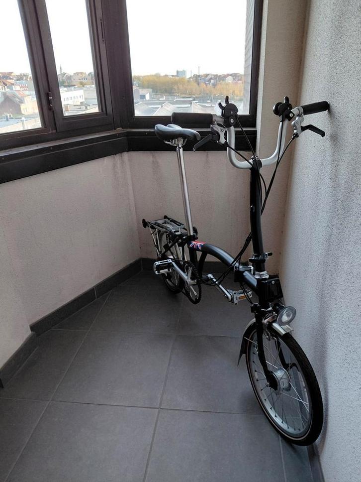 Brompton H6RN, Fietsen en Brommers, Fietsen | Vouwfietsen, Gebruikt, Brompton, 18 tot 20 inch, Totaal opvouwbaar, Versnellingen