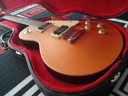 guitar  elektric HB - les paul gold style, Muziek en Instrumenten, Snaarinstrumenten | Gitaren | Elektrisch, Zo goed als nieuw