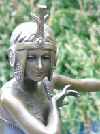 danseuse au chapeau en pointe en bronze signé sur marbre ...