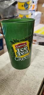 Green ice tea glazen. Heel goede staat . 18 stuks mogelijk, Ophalen, Zo goed als nieuw