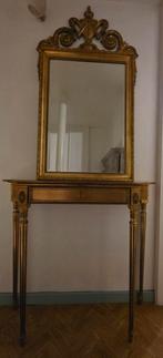 Vergulde console en spiegel, Antiek en Kunst, Ophalen