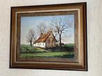 Schilderij landschap met huis, Antiek en Kunst, Kunst | Schilderijen | Klassiek, Ophalen
