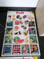 Posters fruit, groenten kleuren en alfabet, Verzamelen, Posters, Gebruikt, Ophalen of Verzenden