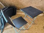 Bistro set, Tuin en Terras, Tuinsets en Loungesets, Kunststof, Bijzettafel, Zo goed als nieuw, Tuinset