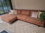 Zetel microleder cognac longchair, Huis en Inrichting, Zetels | Complete zithoeken, Ophalen, Gebruikt, Overige materialen