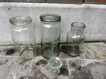 4 Glazen potten - VSL - Weck beschikbaar voor biedingen