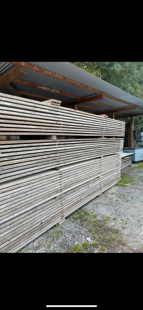 50 nette gebruite steigerplanken, Doe-het-zelf en Bouw, Hout en Planken, Gebruikt, Plank, Steigerhout, 300 cm of meer, 25 tot 50 mm