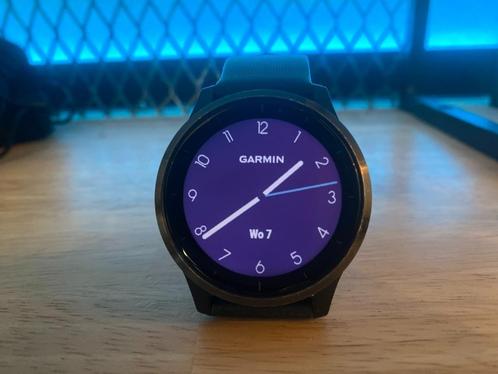 Garmin Vivoactive 4, Handtassen en Accessoires, Smartwatches, Gebruikt, Zwart, Afstand, Calorieverbanding, Conditie, GPS, Hartslag