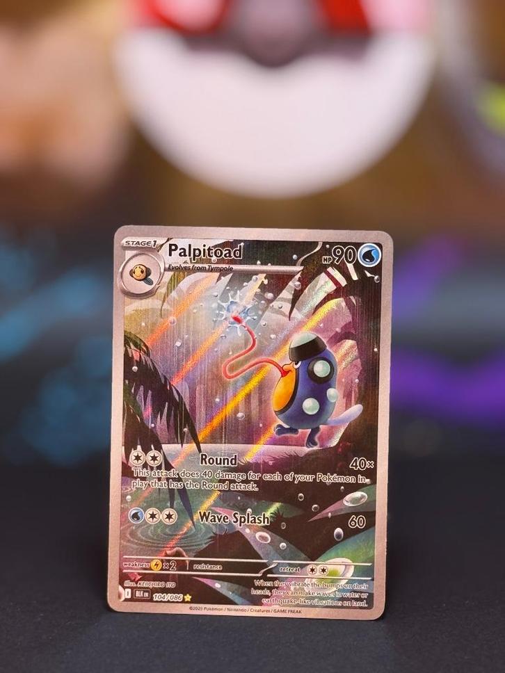Palpitoad 104 – Verzending €2,50 incl. bubbelenvelop, Hobby en Vrije tijd, Verzamelkaartspellen | Pokémon, Zo goed als nieuw, Losse kaart