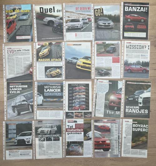 MITSUBISHI LANCER EVO - ARTIKELS, Boeken, Auto's | Folders en Tijdschriften, Mitsubishi, Ophalen of Verzenden