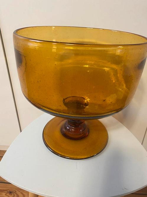 Coupe en verre soufflé vintage Bendor, Antiquités & Art, Antiquités | Verre & Cristal