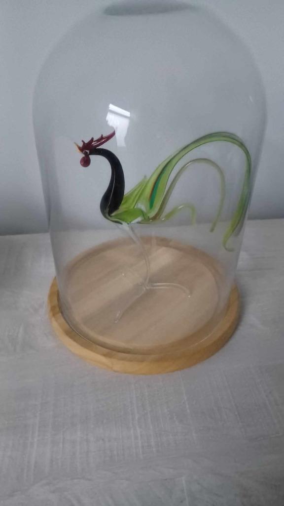 Coq en verre + de 60 ans état "Nickel", Collections, Statues & Figurines, Neuf, Animal, Enlèvement