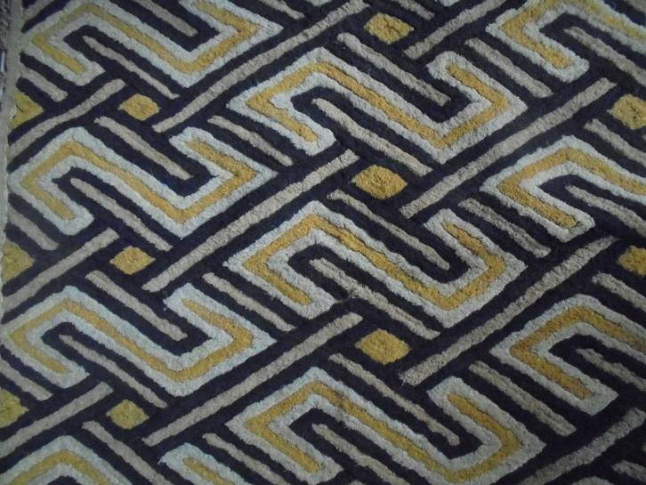 Velours de Kasai  1  Weefkunst  Congo, Antiek en Kunst, Kunst | Niet-Westerse kunst, Verzenden