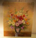 Mooi Geschilderd Werk - Bloemen in Vaas - Pirelli, Antiek en Kunst, Kunst | Schilderijen | Klassiek, Ophalen of Verzenden