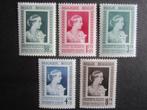 Timbres Belgique - N863 à 867 (x), Postzegels en Munten, Postzegels | Europa | België, Spoor van plakker, Koninklijk huis, Ophalen of Verzenden