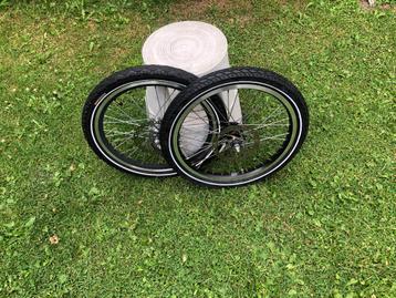 :Set voorwielen 20 inch schijfrem/ bakfiets/ZIE TEKST !!!! beschikbaar voor biedingen
