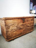 Oude houten opbergkist, Ophalen, Gebruikt, 50 tot 100 cm, 50 tot 75 cm