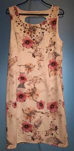 K-design zomerjurk wit met roze bloemen, kraaltjes, labels, Ophalen of Verzenden, Nieuw, Wit